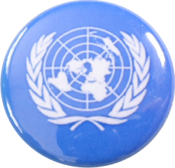 Peacekeeper Button UN-Flagge - zum Schließen ins Bild klicken